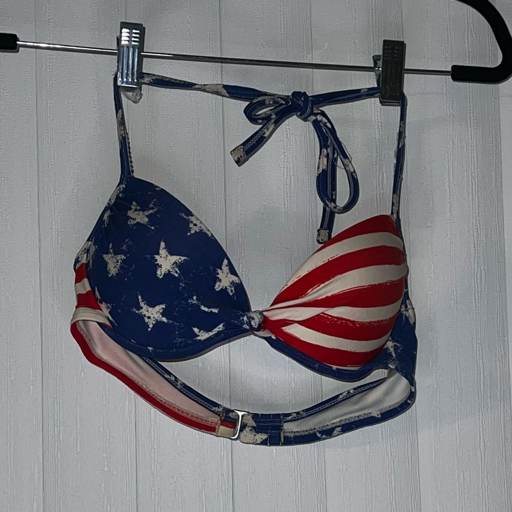 American flag bikini top